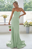 Dark Navy Sweetheart Mermaid Long Bridesmaid Dress