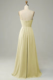 Sleeveless Spaghetti Straps Empire Waist Bridesmaid Dress