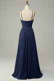 Sleeveless Spaghetti Straps Empire Waist Bridesmaid Dress