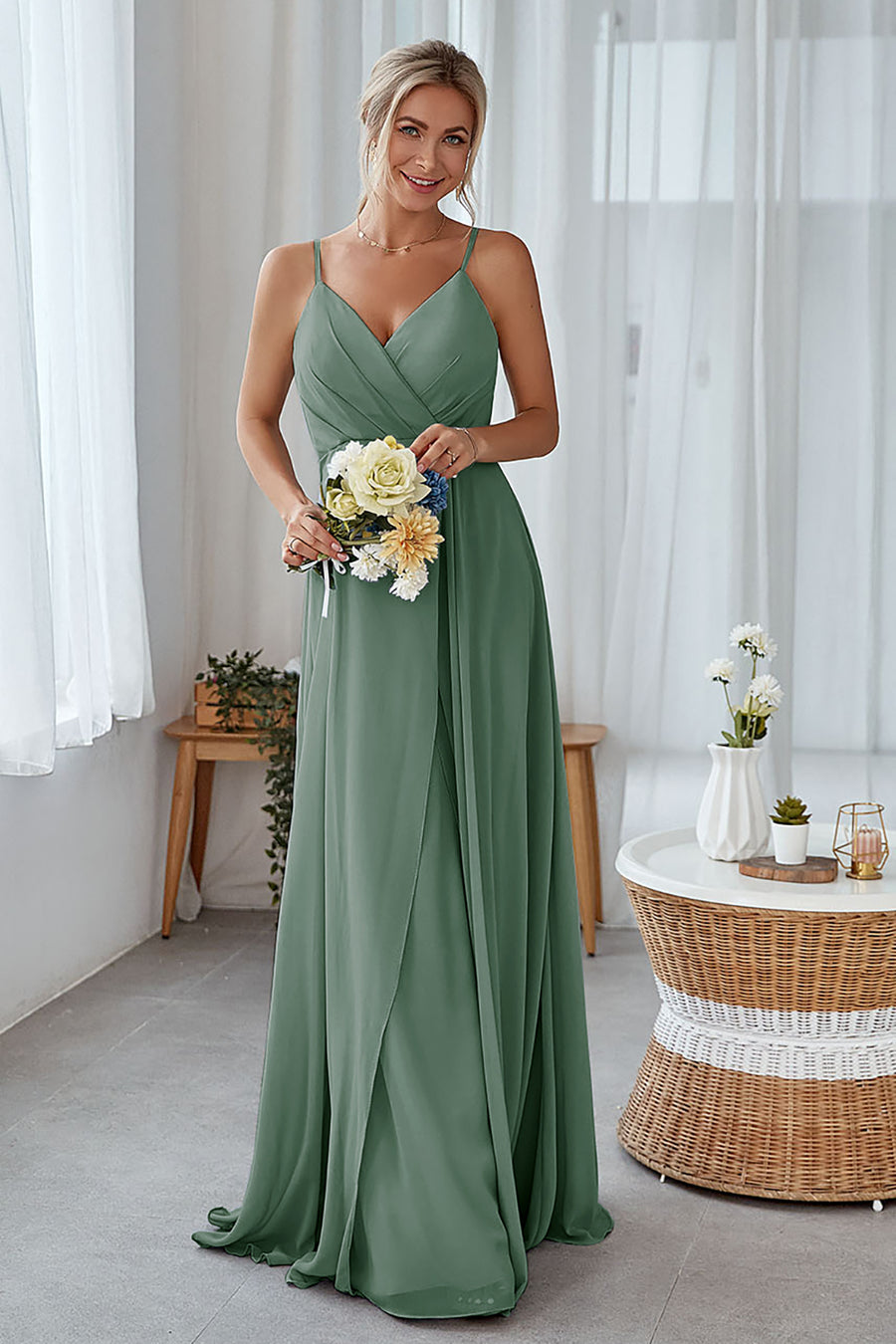 Eucalyptus Bridesmaid Dresses  leelyuk
