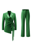 Lilac Peak Lapel 2 Piece Women Prom Suits with Sash