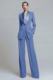 Dark Green 2 Piece Single Breasted Shawl Lapel Prom Suits