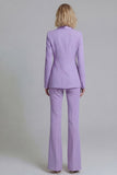 2 Piece Shawl Lapel Grey Green Double Breasted Business Suits