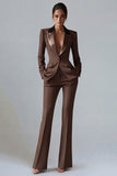 2 Piece Peak Lapel Dark Green Slim Fit Single Breasted Prom Suits