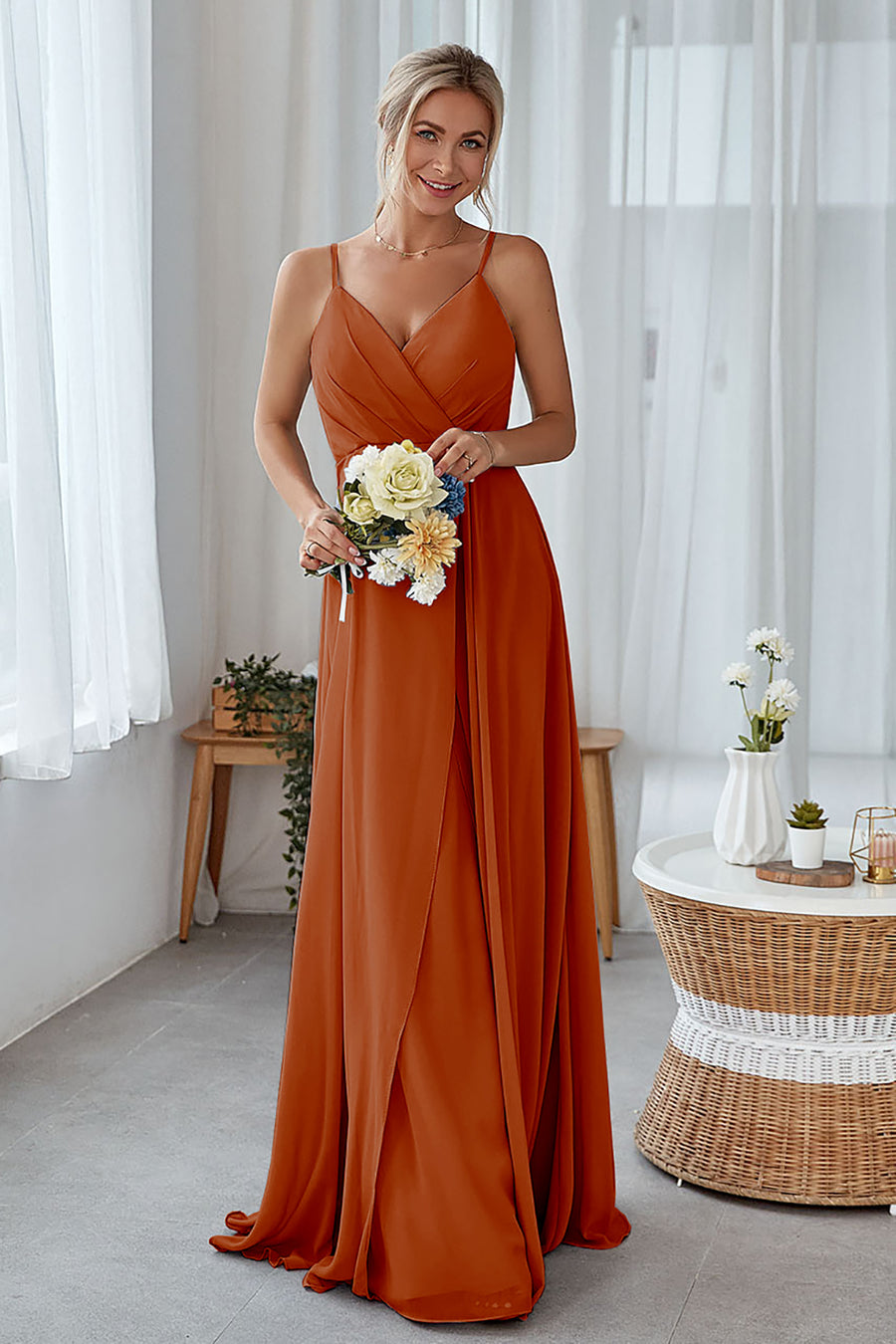 paprika bridesmaid dresses Madison James Bridal Dress MJ763