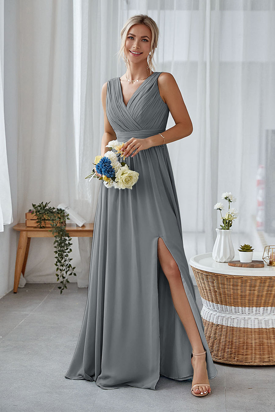 Steel Grey Gray Floor Length Bridesmaid Dresses Boho Mix Match Bridesmaid Steel Grey Bridesmaid Dresses: Buy Steel Grey Gray Floor Length Bridesmaid Dresses Boho Mix Match Bridesmaid Steel Grey Bridesmaid Dresses: Buy