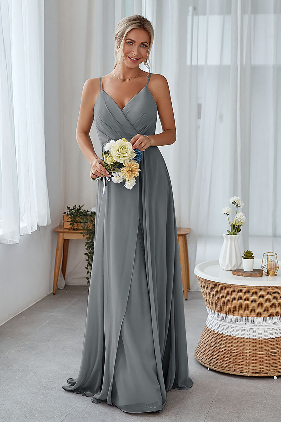 grey bridesmaid dresses uk Silver Grey Bridesmaid Dresses