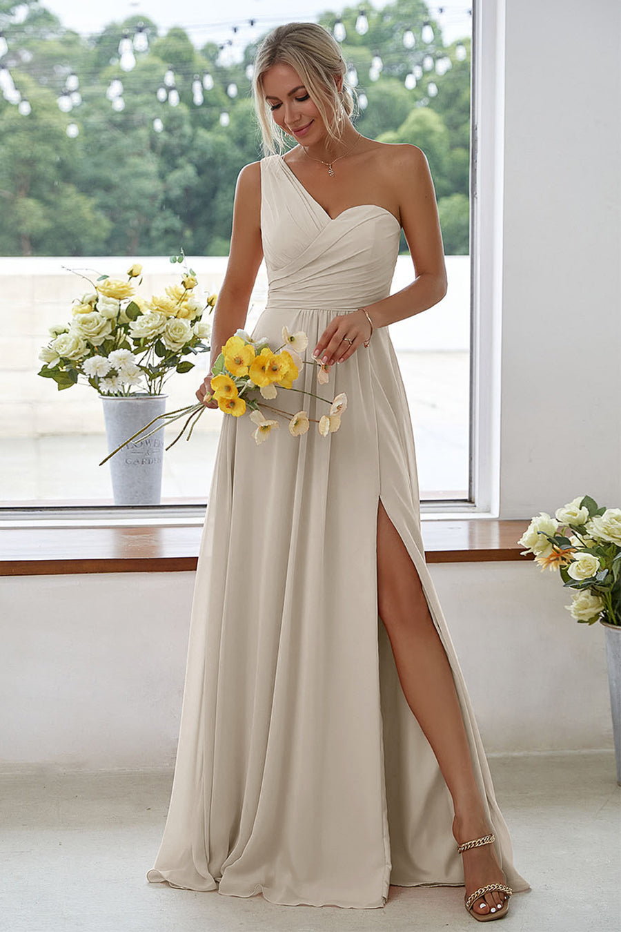taupe bridesmaid dresses uk OCTAVIA MINI DRESS main image 1