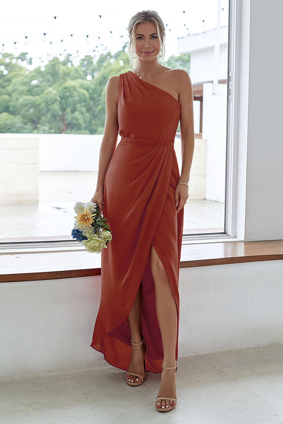 Terracotta Bridesmaid Dresses | Under 99  leelyuk