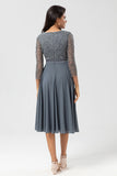Eucalyptus A Line V-Neck Bridesmaid Dress