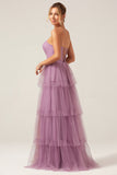 Detachable Straps A Line Eucalyptus Bridesmaid Dress