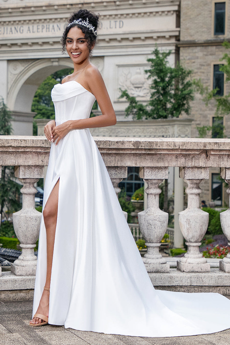 corset wedding dresses uk Charming Sheath Sweetheart Pleated Chapel Train Satin Corset Convertible Wedding Dress