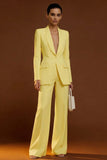 Ivory 2 Piece Shawl Lapel Single Breasted Business Suits