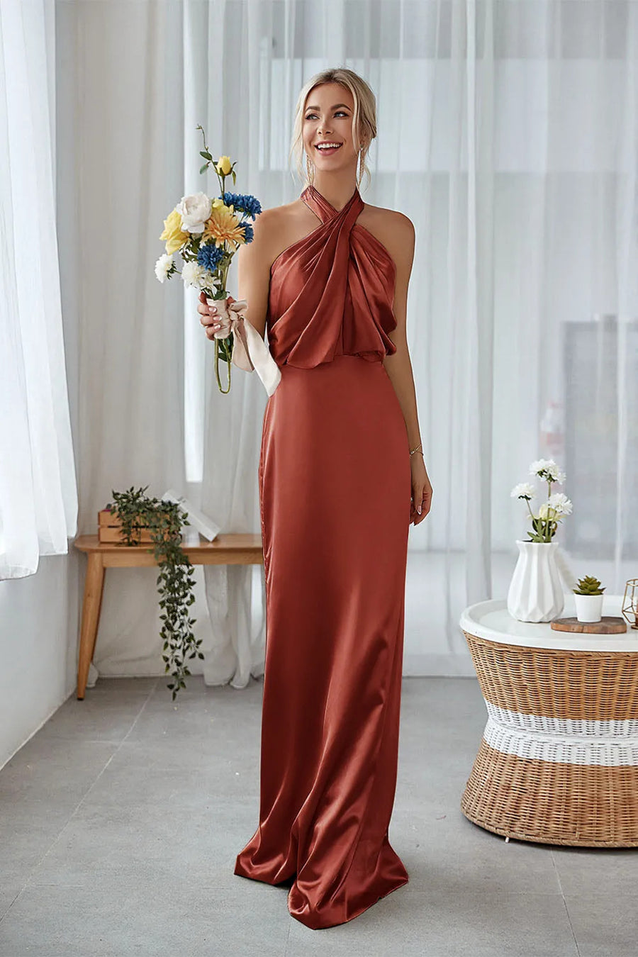 Terracotta Bridesmaid Dresses | Under 99 leelyuk Terracotta Bridesmaid Dresses | Under 99 leelyuk