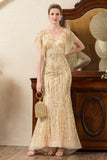 Sparkly Grey Beading Mermaid Mother of Bride Dress