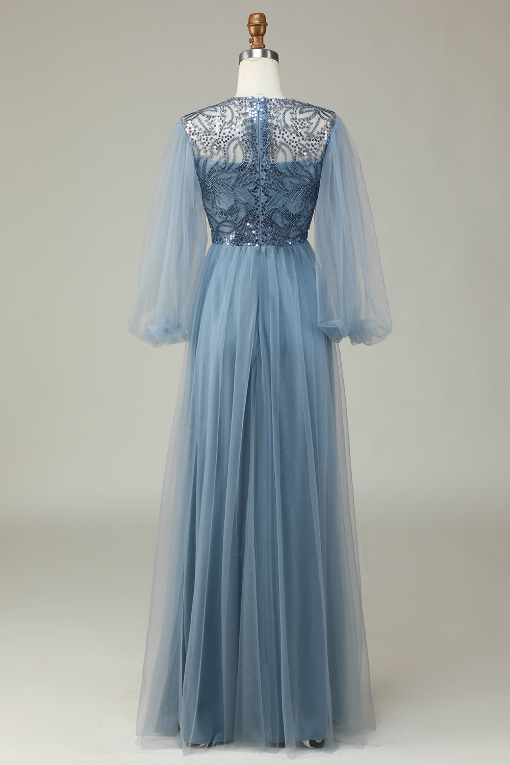 Dusty blue sequin bridesmaid dresses outlet