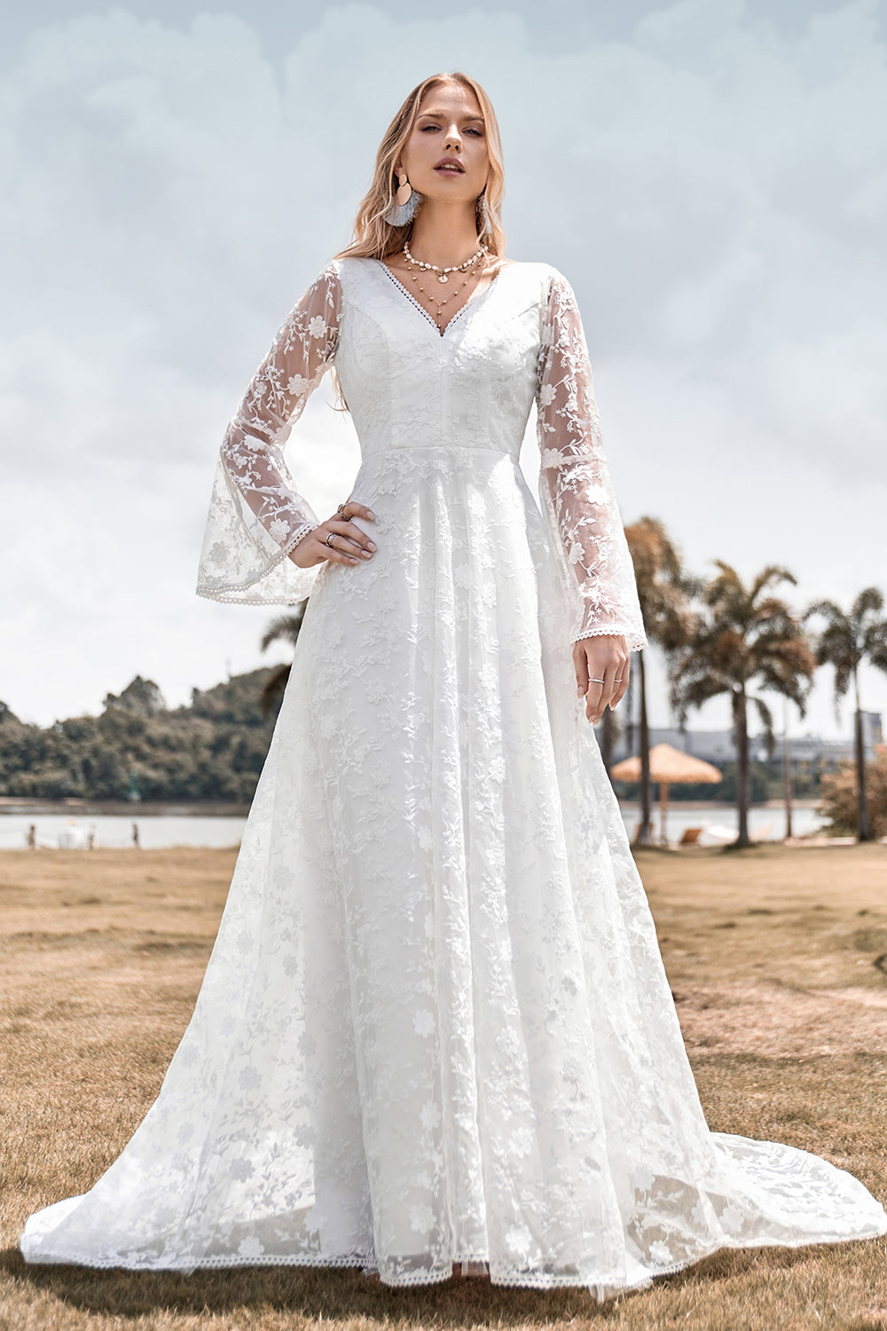 Off white lace wedding dress new arrivals
