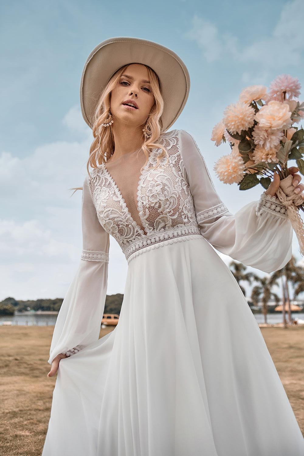 Lace Sun Wedding Dresses Celestial Multi-Wrap Lace Maxi Dress