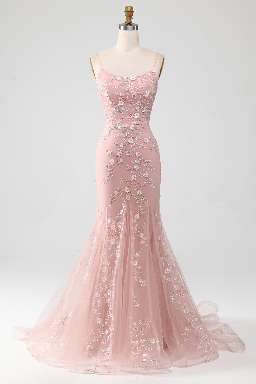 sachin and babi light blue dress Gold Mermaid V-Neck Court Train Sequined Prom Dress DTP290 – DressTok.co.uk main image 0