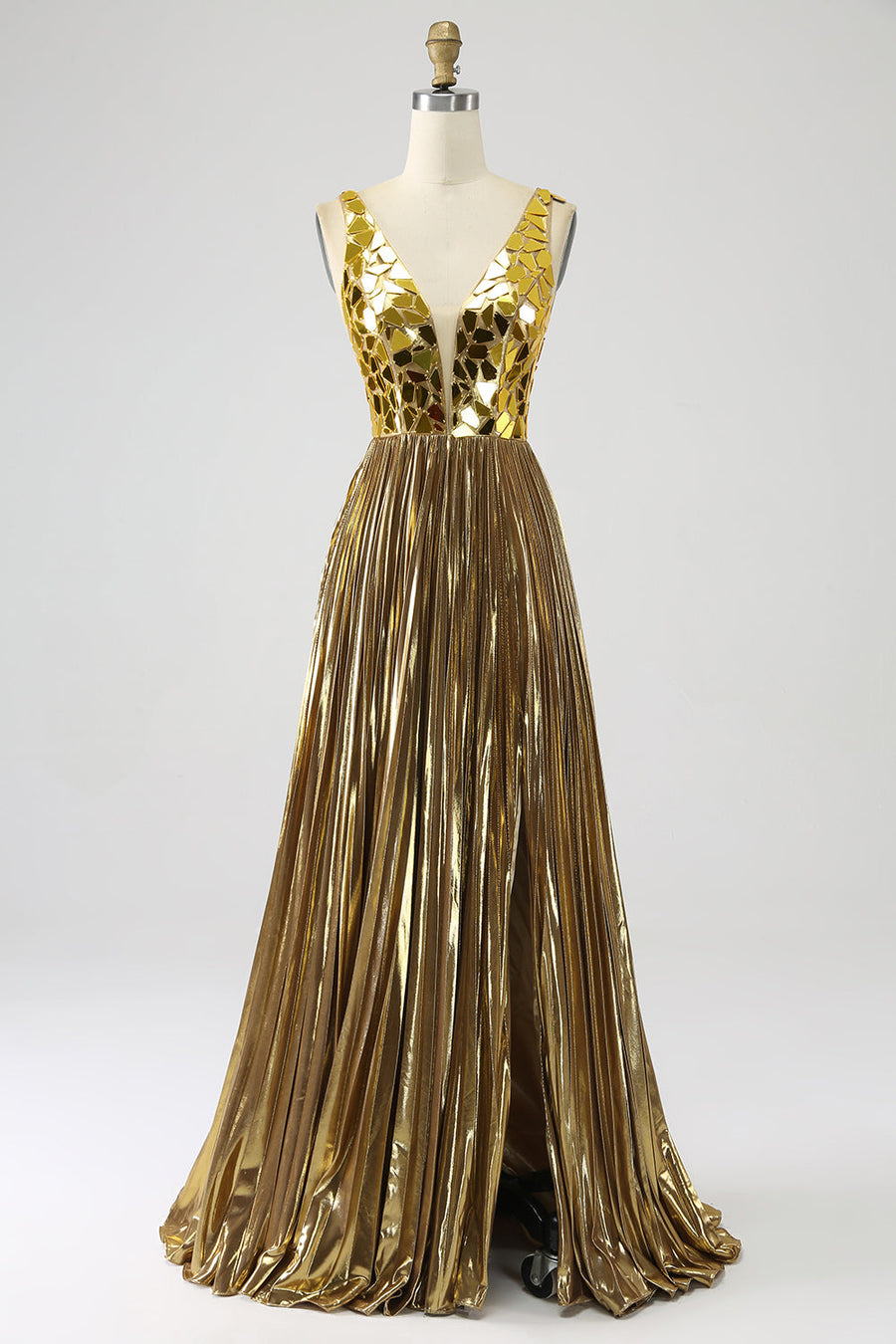 Gold Prom Dresses  leelyuk