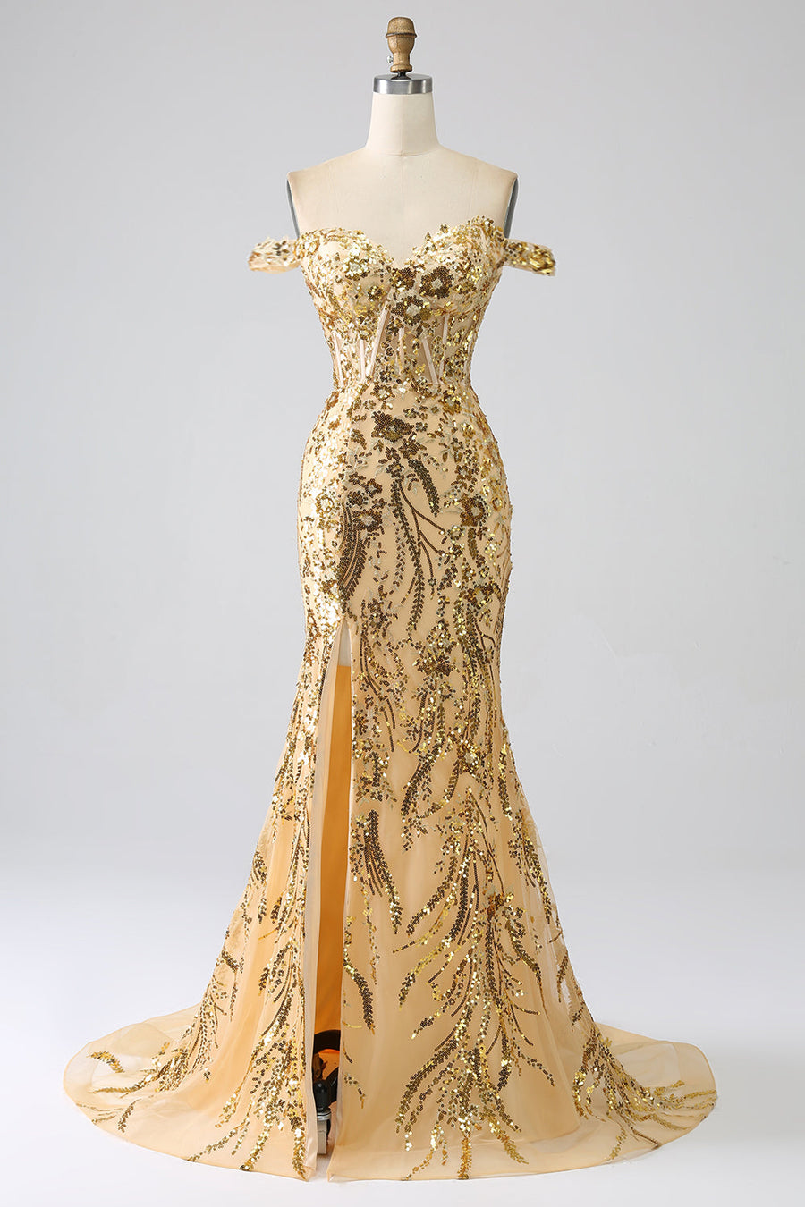 Gold Prom Dresses leelyuk Gold Prom Dresses leelyuk