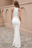 Black Sequin Mermaid Holiday Party Dress