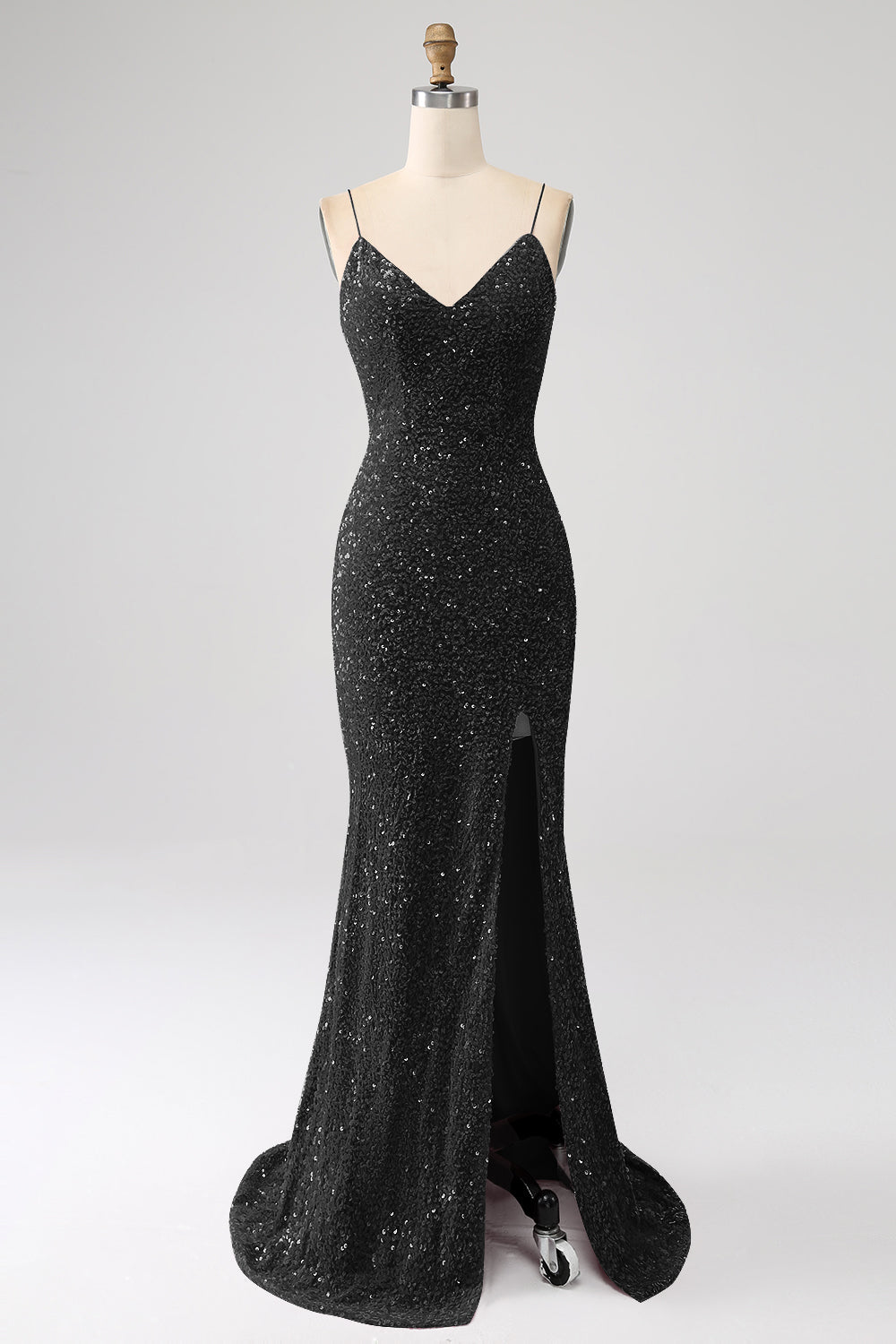 Black mermaid sequin dress shop